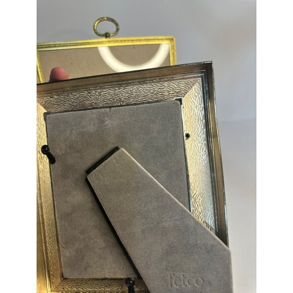 VTG Set of 2 Gold Brass Bronze Picture Frames Hollywood Regency MCM Style Decor - Picture 5 of 6